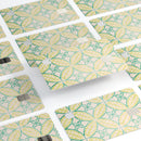 Oversized Green and Yellow Overlapping Circles - Premium Protective Decal Skin-Kit for the Apple Credit Card