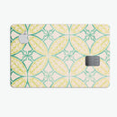 Oversized Green and Yellow Overlapping Circles - Premium Protective Decal Skin-Kit for the Apple Credit Card