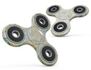 Oversized Green and Yellow Overlapping Circles Full-Body Fidget Spinner Skin-Kit