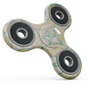 Oversized Green and Yellow Overlapping Circles Full-Body Fidget Spinner Skin-Kit