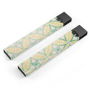 Oversized Green and Yellow Overlapping Circles - Premium Decal Protective Skin-Wrap Sticker compatible with the Juul Labs vaping device