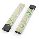 Oversized Green and Yellow Overlapping Circles - Premium Decal Protective Skin-Wrap Sticker compatible with the Juul Labs vaping device