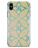 Oversized Green and Yellow Overlapping Circles - iPhone X Clipit Case