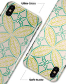 Oversized Green and Yellow Overlapping Circles - iPhone X Clipit Case