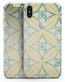 Oversized Green and Yellow Overlapping Circles - iPhone X Skin-Kit