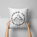 HUEF LOGO // ink-Fuzed Throw Pillow