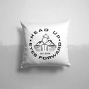 HUEF LOGO // ink-Fuzed Throw Pillow