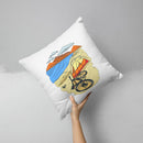 HUEF Escape The Ordinary // ink-Fuzed Throw Pillow