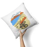 HUEF Escape The Ordinary // ink-Fuzed Throw Pillow