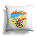 HUEF Escape The Ordinary // ink-Fuzed Throw Pillow