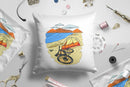 HUEF Escape The Ordinary // ink-Fuzed Throw Pillow