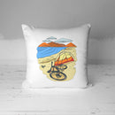HUEF Escape The Ordinary // ink-Fuzed Throw Pillow