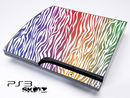 Colorful Zebra Skin for the Playstation 3