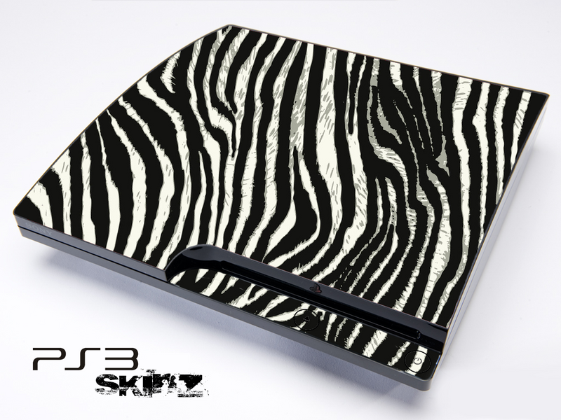 Real Zebra Print Skin for the Playstation 3