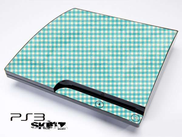 Light Green Plaid Skin for the Playstation 3
