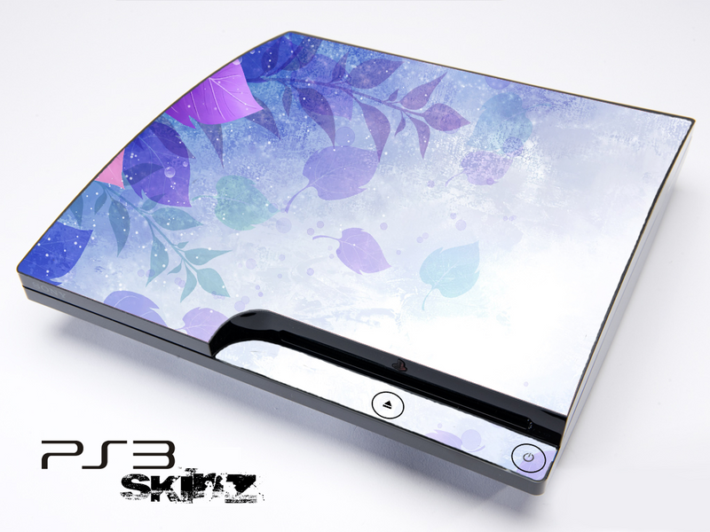 Purple Abstract Flowers Skin for the Playstation 3