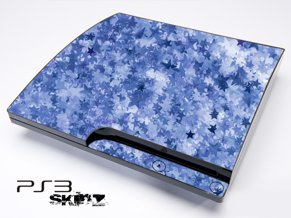 Blue Floral Skin for the Playstation 3