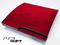 Red Leather Print Skin for the Playstation 3