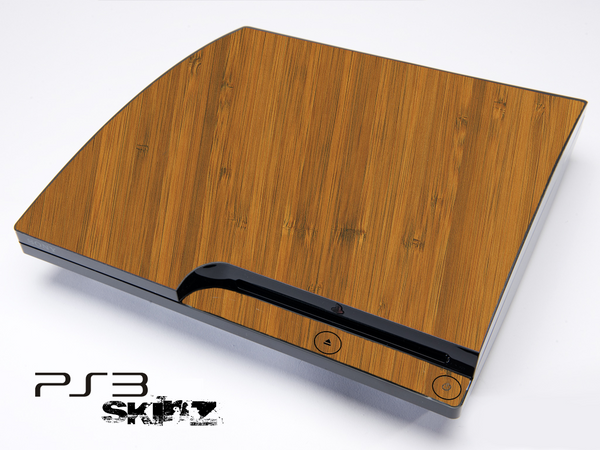 Bamboo skin for the Playstation 3