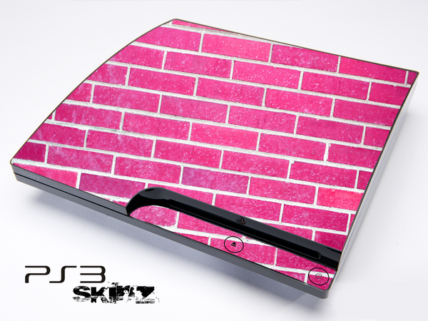 Pink Brick Wall Skin for the Playstation 3