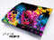 Neon Abstract Flowers Skin for the Playstation 3