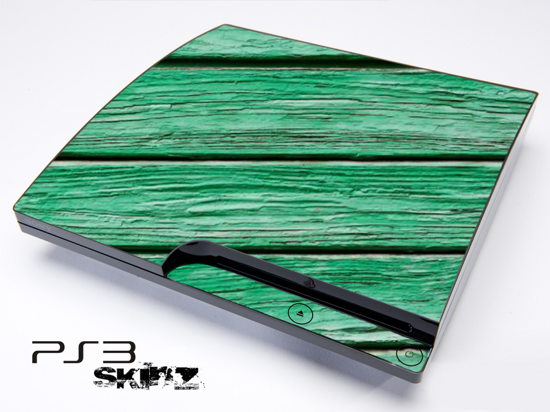Green Planks Wood Skin for the Playstation 3