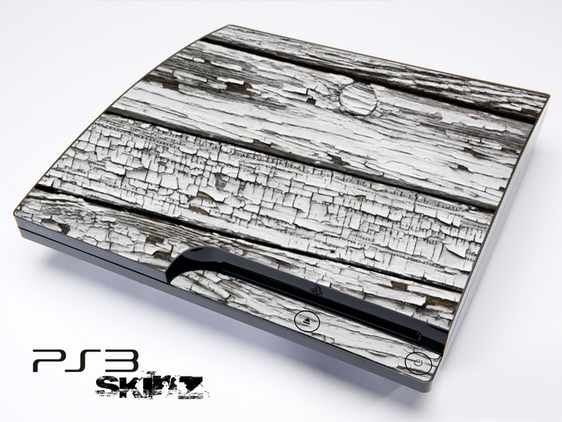 White Aged Wood Skin for the Playstation 3