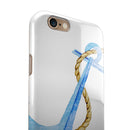 Painted Blue Summer Anchor iPhone 6/6s or 6/6s Plus 2-Piece Hybrid INK-Fuzed Case