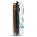 Painted Blue Summer Anchor iPhone 6/6s or 6/6s Plus 2-Piece Hybrid INK-Fuzed Case