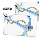Painted Blue Summer Anchor - Premium Protective Decal Skin-Kit for the Apple Credit Card