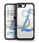 Painted Blue Summer Anchor - iPhone 7 or 7 Plus Commuter Case Skin Kit