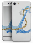 Painted Blue Summer Anchor - Skin-kit for the iPhone 8 or 8 Plus