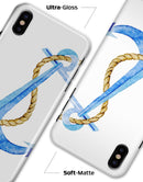Painted Blue Summer Anchor - iPhone X Clipit Case