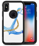 Painted Blue Summer Anchor - iPhone X OtterBox Case & Skin Kits