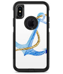Painted Blue Summer Anchor - iPhone X OtterBox Case & Skin Kits