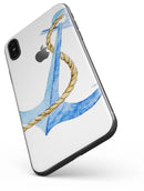 Painted Blue Summer Anchor - iPhone X Skin-Kit