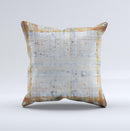 Painted Grunge Rusted Panel ink-Fuzed Decorative Throw Pillow