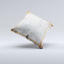 Painted Grunge Rusted Panel ink-Fuzed Decorative Throw Pillow