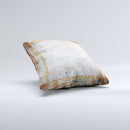 Painted Grunge Rusted Panel ink-Fuzed Decorative Throw Pillow