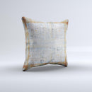 Painted Grunge Rusted Panel ink-Fuzed Decorative Throw Pillow