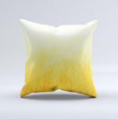 Painted Tall Grass with Sunrise ink-Fuzed Decorative Throw Pillow