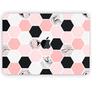 Pale Pink Hex copy - Skin Decal Wrap Kit Compatible with the Apple MacBook Pro, Pro with Touch Bar or Air (11", 12", 13", 15" & 16" - All Versions Available)