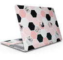 Pale Pink Hex - Skin Decal Wrap Kit Compatible with the Apple MacBook Pro, Pro with Touch Bar or Air (11", 12", 13", 15" & 16" - All Versions Available)