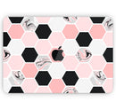 Pale Pink Hex - Skin Decal Wrap Kit Compatible with the Apple MacBook Pro, Pro with Touch Bar or Air (11", 12", 13", 15" & 16" - All Versions Available)