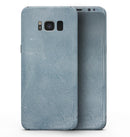 Pale Blue Cracked Concrete - Samsung Galaxy S8 Full-Body Skin Kit