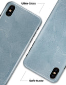 Pale Blue Cracked Concrete - iPhone X Clipit Case