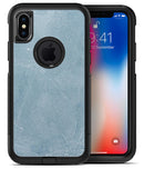 Pale Blue Cracked Concrete - iPhone X OtterBox Case & Skin Kits