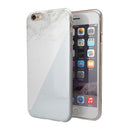 Pale Blue and White Marble Surface iPhone 6/6s or 6/6s Plus 2-Piece Hybrid INK-Fuzed Case