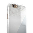 Pale Blue and White Marble Surface iPhone 6/6s or 6/6s Plus 2-Piece Hybrid INK-Fuzed Case