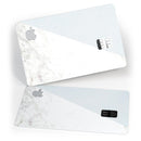 Pale Blue and White Marble Surface - Premium Protective Decal Skin-Kit for the Apple Credit Card